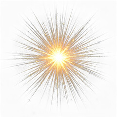 Stunning golden starburst against a dark backdrop for celebrations