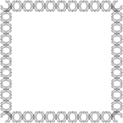 Simple Square Frame with White Background, Border Frame and Unique Photo Frame, Black Square Frame