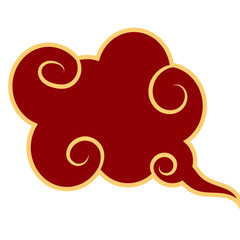 Chinese New Year Cloud Illustration