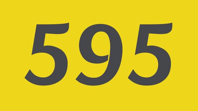 Countdown timer from 600 second to 550 second on yellow background