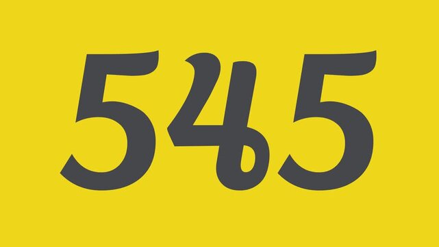 Countdown timer from 550 second to 500 second on yellow background