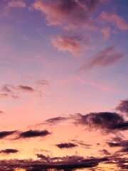 sunset in the sky