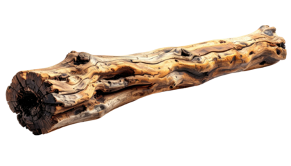 Weathered log, textures reveal a natural decay process