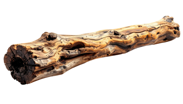 Weathered log, textures reveal a natural decay process