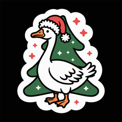 goose christmas tree