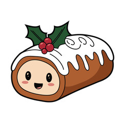 roll cake cartoon