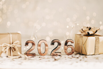 2026 text background. New year and business concept strategy.