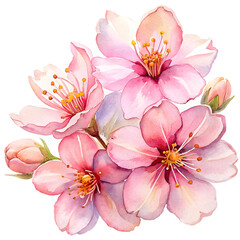 Elegant Watercolor Flowers Clipart: Peony, Orchid, and Sunflower Blooms for Spring & Summer Design