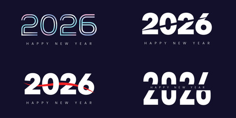 2026 Set -  New Year vector logo collection