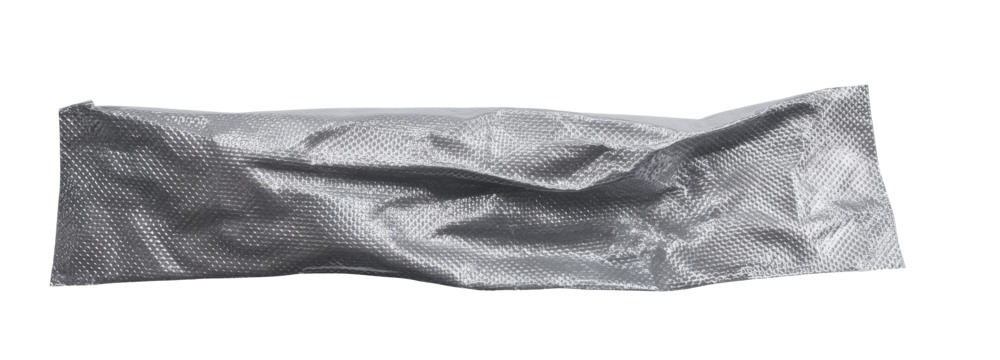 silver duct tape isolated on white background