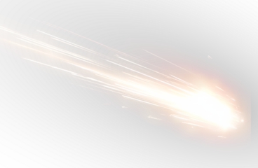 Meteor png isolated asteroid explosion with shining fireball in cosmic orbit.
