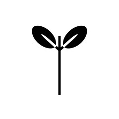 Growing plant sprout icon