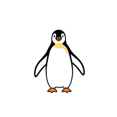 Cartoon penguin isolated
