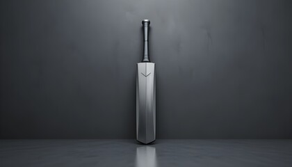 Sleek cricket bat resting against a dark backdrop for modern sports marketing campaigns