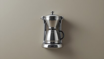 Brew a perfect cup with this gleaming stainless steel coffee maker for a delightful morning ritual