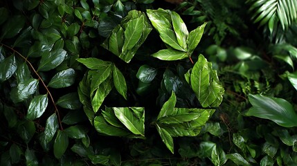 Green Leaves Forming Recycle Symbol in Nature Concept for Sustainability