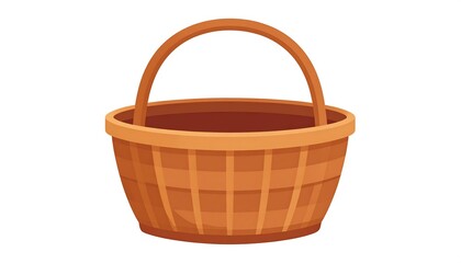 Woven Basket - Rustic Container for Storage and Decorative Purposes.