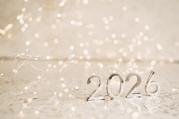 2026 text background. New year and business concept strategy.
