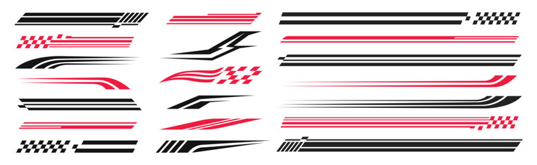 Collection of racing stripes and vehicle graphics ©  MVectors