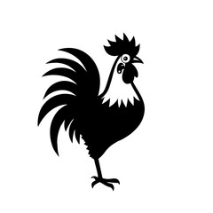 rooster isolated on white background