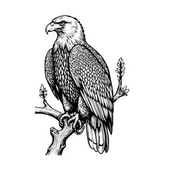 eagle on a branch