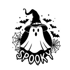 illustration of spooky