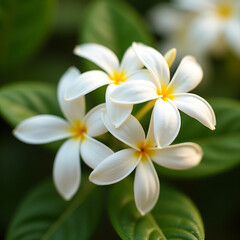 Fototapeta premium Frangipani blossoms 