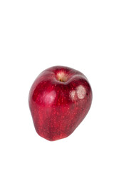 Red apple on transparent background