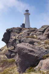 Cape Spear at Newfoundland. lighthouse at the most eastern point of Canada