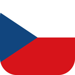Czech Republic Flag Rounded Square Icon