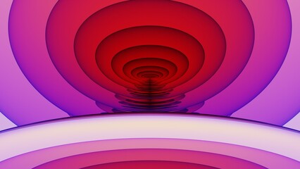 Abstract red and purple ripple patterns design, colors, concentric
