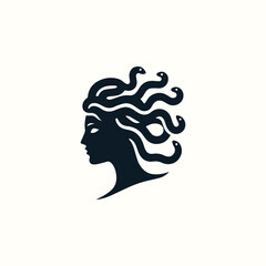 Medusa Gorgon Goddess Logo
