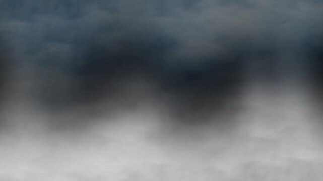 Endless smoke explosion from both sides loop animation with realistic particle motion on black background