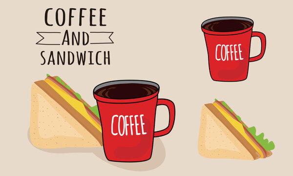 Coffee Break Vector Set – Cups, Beans, and Café Signage (EPS)