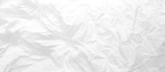 Background Crumpled Paper Poster Photo Effect Mockup, Paper texture overlay effect white color transparent