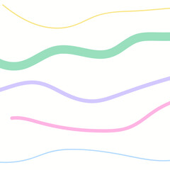 Soft pastel lines flow gracefully across a white background, creating a calm and modern abstract pattern. pastel lines abstract background
