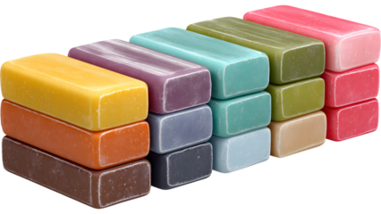 colorful soap bars