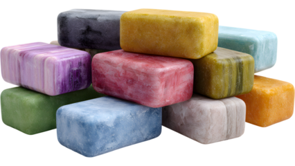 colorful soap bars
