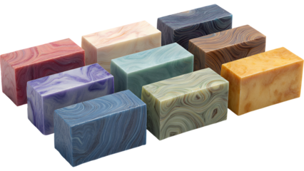 colorful soap bars