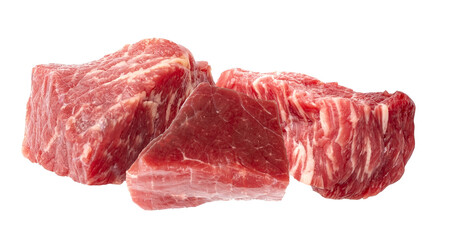 raw beef cubes, premium cut, ready for culinary creations, conveying richness, quality, and potential for gourmet meals and delicious dining experiences