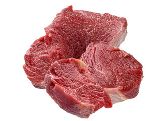 rich raw beef chunks prepared for a hearty stew or braised dish, offering deep flavor and tenderness in winter meals and traditional culinary creations