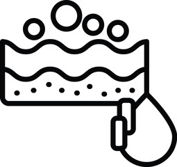 fat in outline style