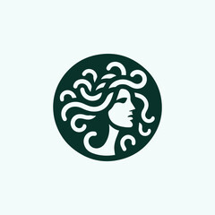Medusa Gorgon Goddess Logo