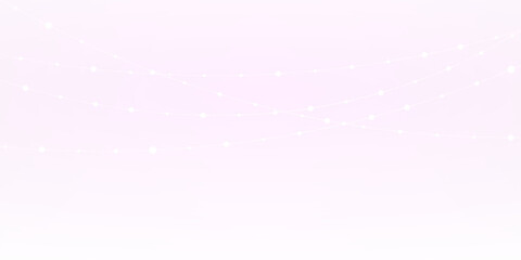 Luminous golden light garland PNG overlay, perfect for holiday photo and design with transparent background.