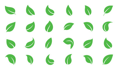 Vibrant collection of fresh green leaves brings a touch of nature to your designs, perfect for eco-friendly brands and organic products, promoting sustainability and growth, ideal for spring and summe