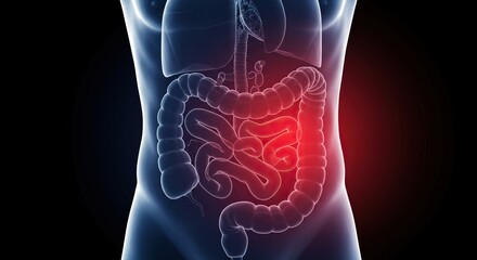 A depiction of sudden, intense abdominal discomfort and cramping, suggesting urgent digestive issues, illness, or serious internal pain ,food poisoning ,diarrhea ,discomfort