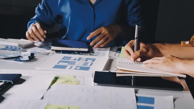 team of UI UX web designer are working together to develop mobile responsive websites with UI UX front end designer previews