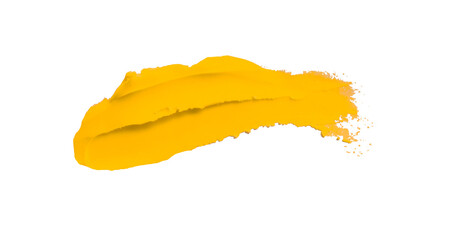 Yellow clay texture on transparent background.