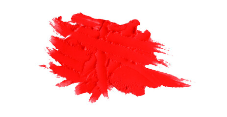 Red clay texture on transparent background.