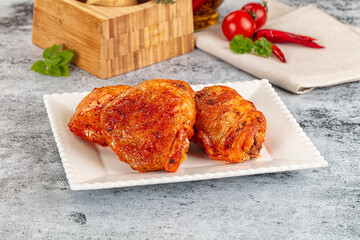Baked marinated crispy chicken tighs